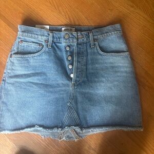 Agolde Denim Mini Skirt NWT